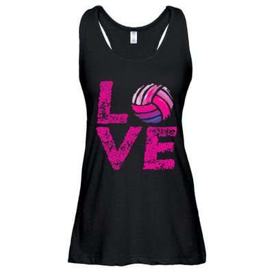 Love Volleyball Gifts For Volleyball Fans Teen Girl Wo Ladies Essential Flowy Tank