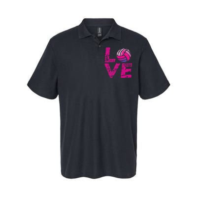 Love Volleyball Gifts For Volleyball Fans Teen Girl Wo Softstyle Adult Sport Polo