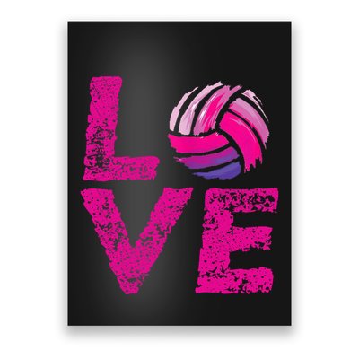 Love Volleyball Gifts For Volleyball Fans Teen Girl Wo Poster