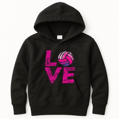 Love Volleyball Gifts For Volleyball Fans Teen Girl Wo Kids Hoodie