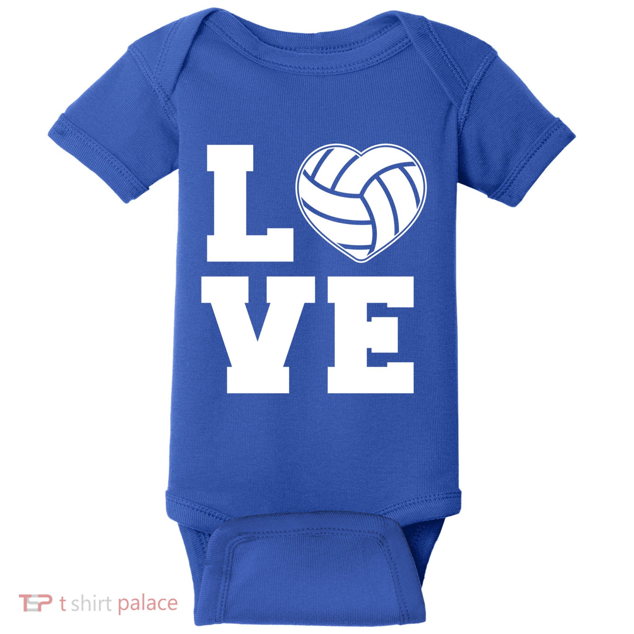 Love Volleyball Gift Baby Bodysuit