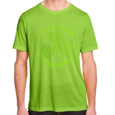 Lucky Vibes Good Times Saint Patrick's Day Adult ChromaSoft Performance T-Shirt