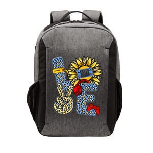 Love Video Game Gamer Leopard Sunflower Graphic Plus Size Vector Backpack