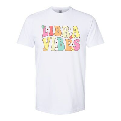 Libra Vibes Groovy Zodiac Birthday   Softstyle CVC T-Shirt