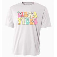 Libra Vibes Groovy Zodiac Birthday   Cooling Performance Crew T-Shirt