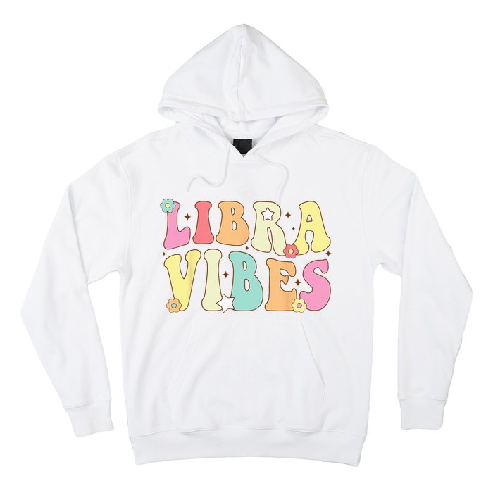 Libra Vibes Groovy Zodiac Birthday   Hoodie