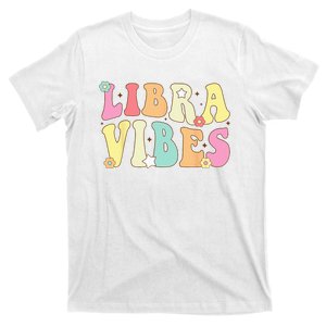 Libra Vibes Groovy Zodiac Birthday   T-Shirt