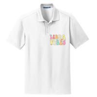 Libra Vibes Groovy Zodiac Birthday   Dry Zone Grid Polo