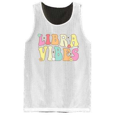 Libra Vibes Groovy Zodiac Birthday   Mesh Reversible Basketball Jersey Tank