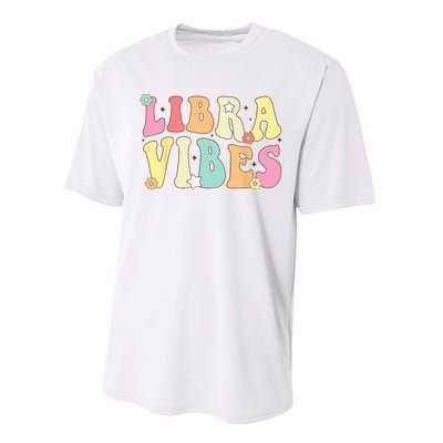 Libra Vibes Groovy Zodiac Birthday   Performance Sprint T-Shirt