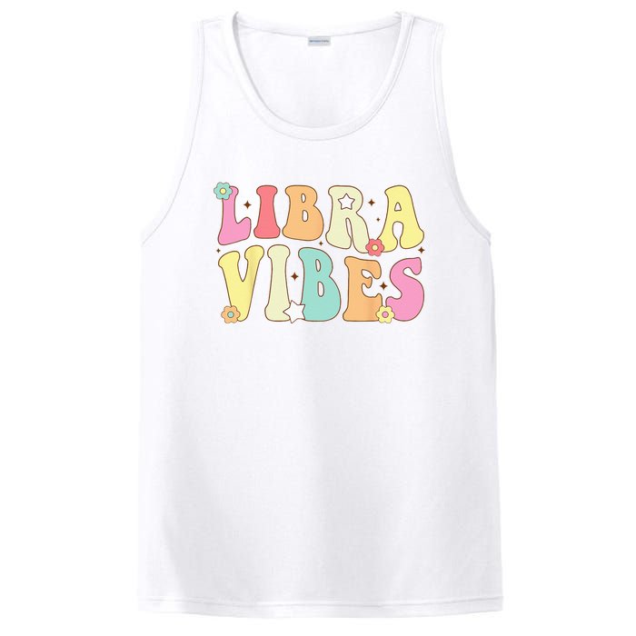 Libra Vibes Groovy Zodiac Birthday   PosiCharge Competitor Tank