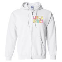 Libra Vibes Groovy Zodiac Birthday   Full Zip Hoodie