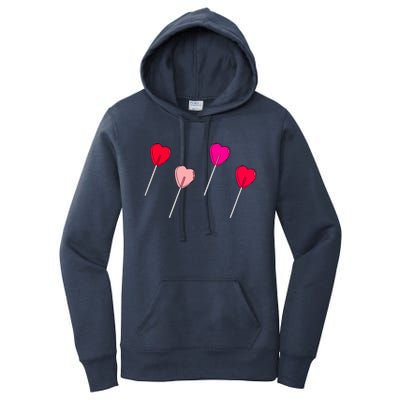 Lollipop Valentines Heart Candy Valentines Sucker Adult Women's Pullover Hoodie