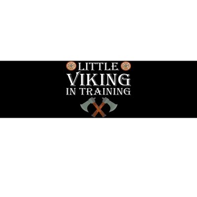 Little Viking In Training Viking Child Bumper Sticker