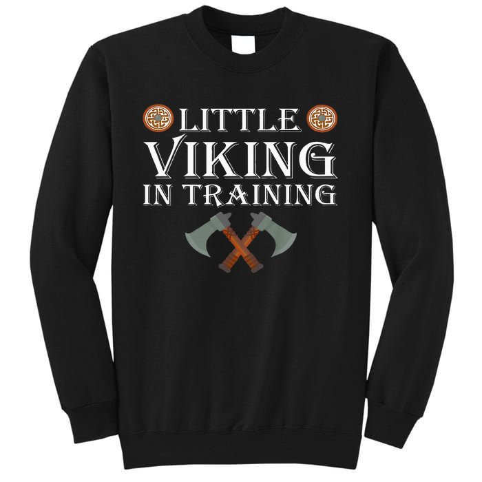 Little Viking In Training Viking Child Tall Sweatshirt