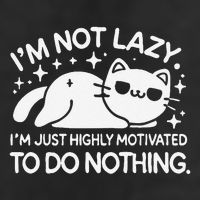 Lazy Vs I’M Just Highly Motivated To Do Nothing Funny Cat Cool Comfort Performance Bucket Hat