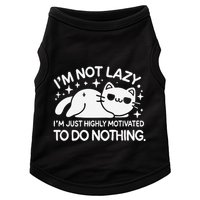 Lazy Vs I’M Just Highly Motivated To Do Nothing Funny Cat Doggie Tank