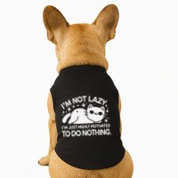 Lazy Vs I’M Just Highly Motivated To Do Nothing Funny Cat Doggie Tank
