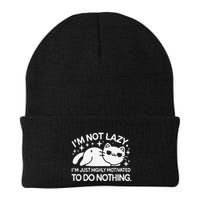Lazy Vs I’M Just Highly Motivated To Do Nothing Funny Cat Beanie
