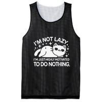 Lazy Vs I’M Just Highly Motivated To Do Nothing Funny Cat Mesh Reversible Basketball Jersey Tank