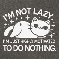 Lazy Vs I’M Just Highly Motivated To Do Nothing Funny Cat Cotton Canvas Backpack