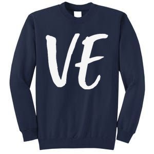 LO VE Love Matching Couple Husband Wife Valentine's Day Gift Tall Sweatshirt