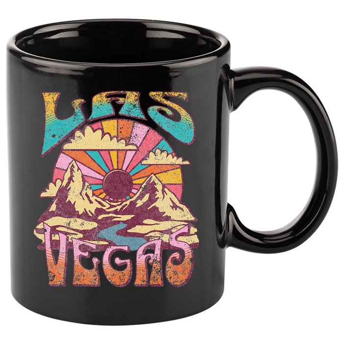 Las Vegas 11oz C Handle Ceramic Mug