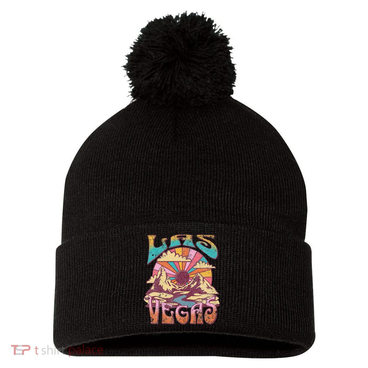 Las Vegas Pom Pom 12in Knit Beanie
