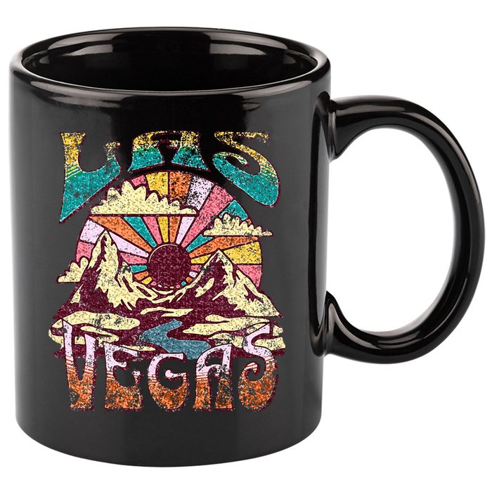 Las Vegas 11oz C Handle Ceramic Mug