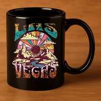 Las Vegas 11oz C Handle Ceramic Mug