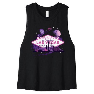 Las Vegas Women's Racerback Cropped Tank