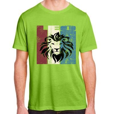 Leo Vintage Leo Retro Distressed Great Gift Adult ChromaSoft Performance T-Shirt