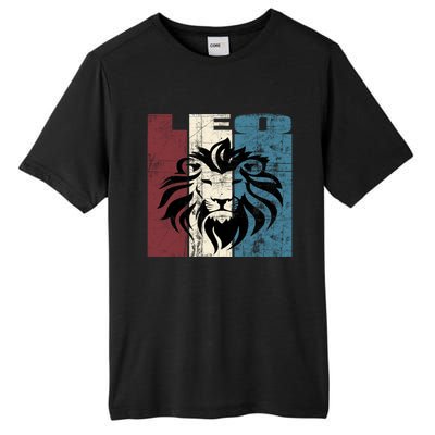 Leo Vintage Leo Retro Distressed Great Gift Tall Fusion ChromaSoft Performance T-Shirt