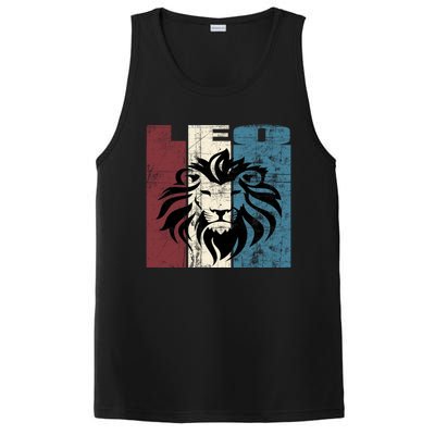 Leo Vintage Leo Retro Distressed Great Gift PosiCharge Competitor Tank