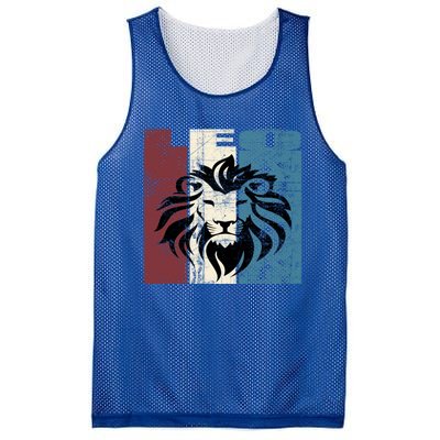 Leo Vintage Leo Retro Distressed Great Gift Mesh Reversible Basketball Jersey Tank