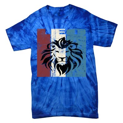 Leo Vintage Leo Retro Distressed Great Gift Tie-Dye T-Shirt