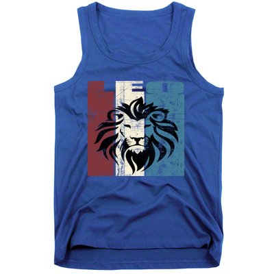 Leo Vintage Leo Retro Distressed Great Gift Tank Top