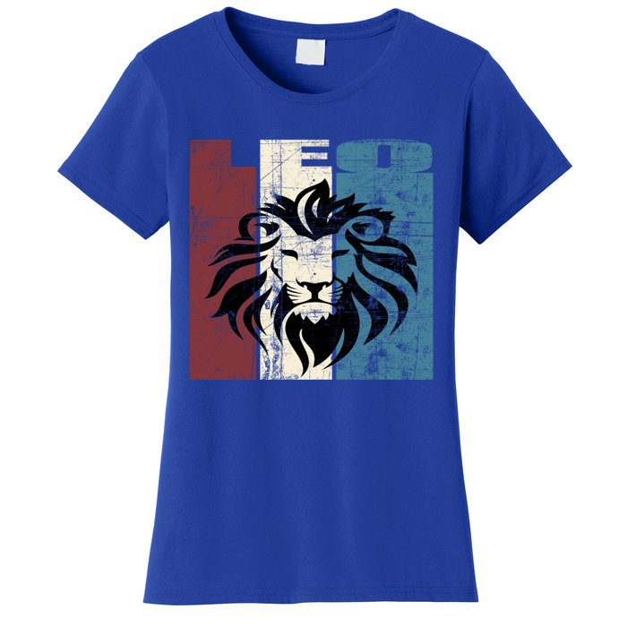 Leo Vintage Leo Retro Distressed Great Gift Women's T-Shirt