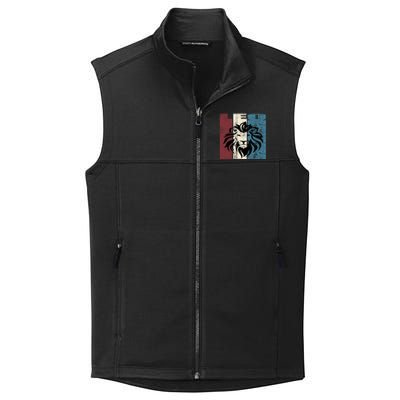 Leo Vintage Leo Retro Distressed Great Gift Collective Smooth Fleece Vest