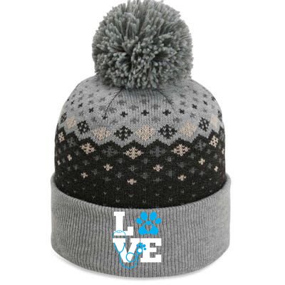 Love Veterinary Medicine Vet Tech Week Teacher Print Gift The Baniff Cuffed Pom Beanie