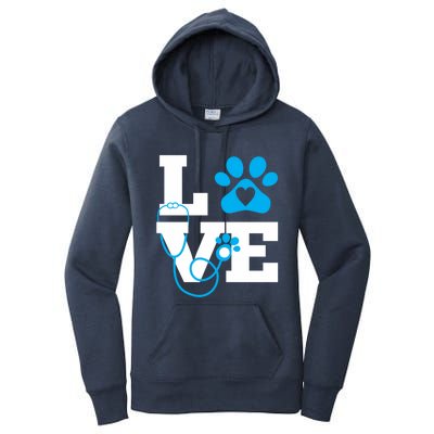 Love Veterinary Medicine Vet Tech Week Teacher Print Gift Women's Pullover Hoodie