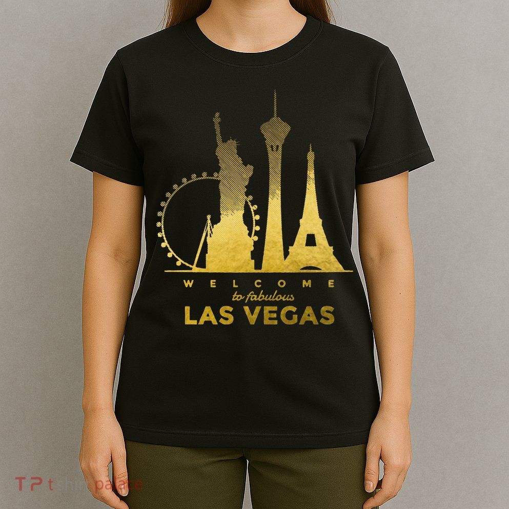 Las Vegas Nevada Vintage Retro Las Vegas Skyline T-Shirt