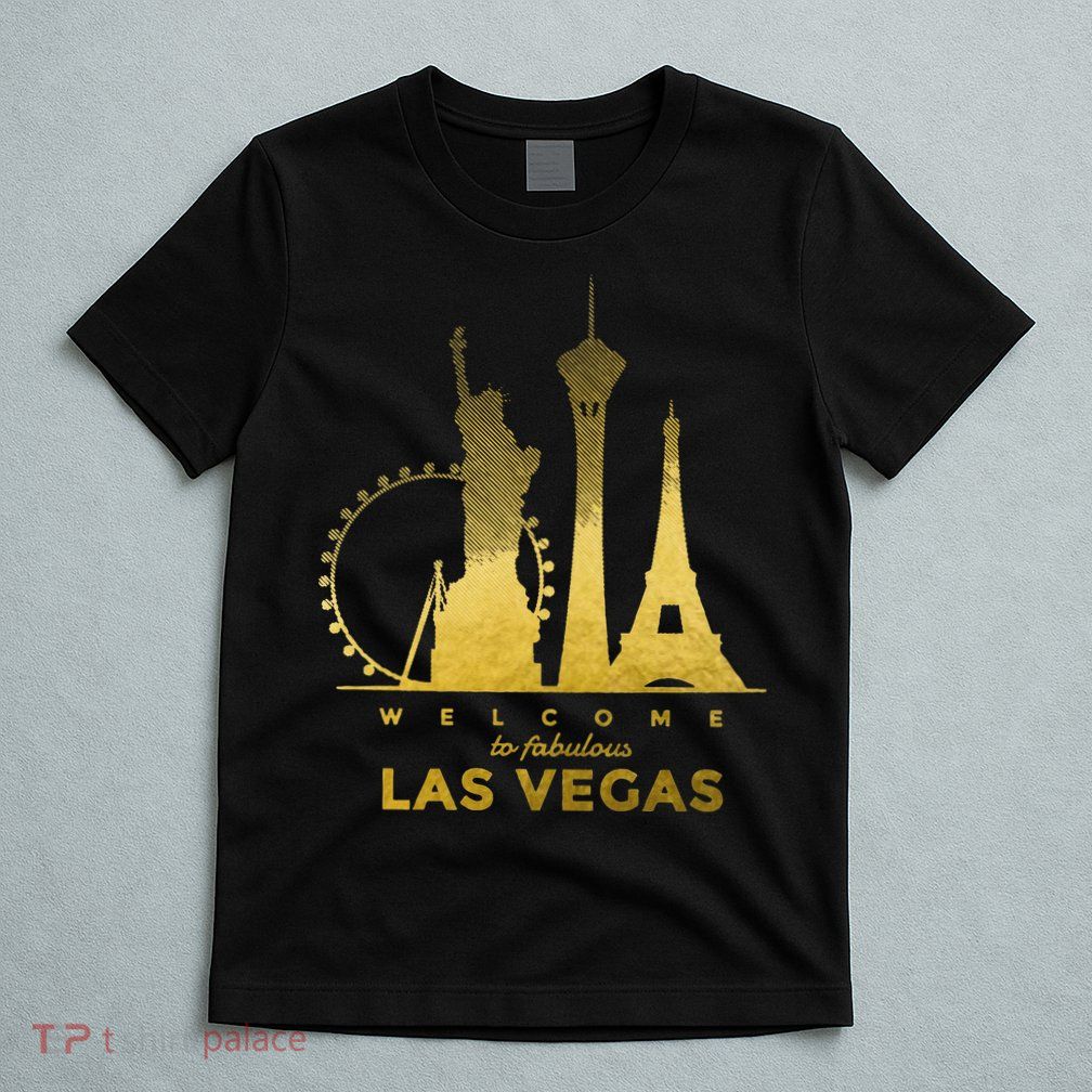 Las Vegas Nevada Vintage Retro Las Vegas Skyline T-Shirt