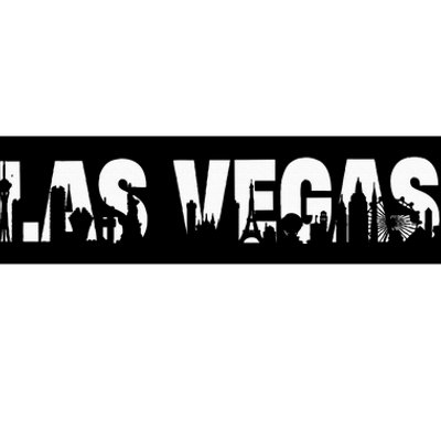 Las Vegas Nevada Nv Skyline Vintage Retro Style 70s 80s Bumper Sticker