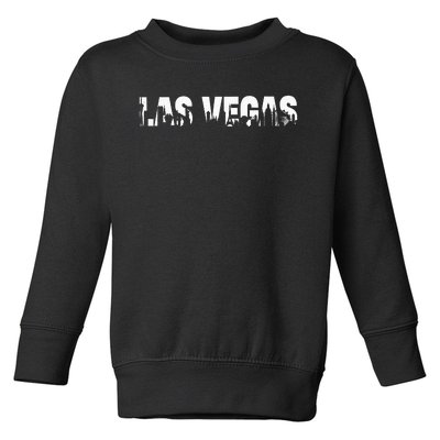 Las Vegas Nevada Nv Skyline Retro Style 70s 80s Toddler Sweatshirt