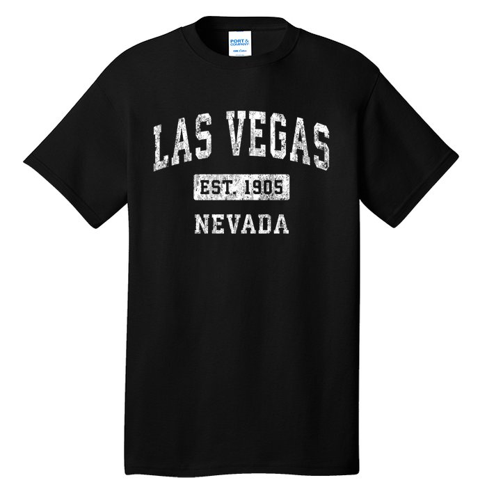 Las Vegas Nevada Nv Vintage Established Sports Tall T-Shirt