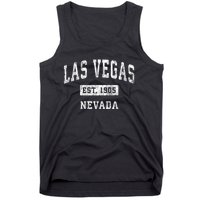 Las Vegas Nevada Nv Vintage Established Sports Tank Top