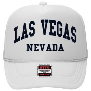 Las Vegas Nevada Throwback Design Classic High Crown Mesh Back Trucker Hat