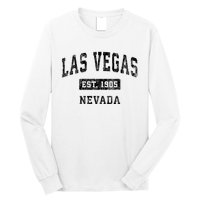 Las Vegas Nevada Nv Vintage Established Sports Design Long Sleeve Shirt