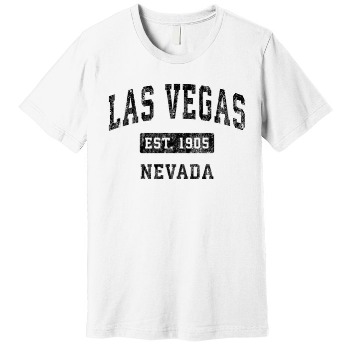 Las Vegas Nevada Nv Vintage Established Sports Design Premium T-Shirt